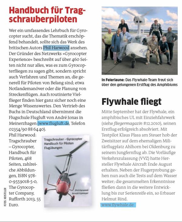 Tragschrauber - Gyrocopter Handbuch für Piloten Flugübungen